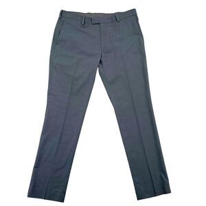 Louis Raphael‎ Mens Grey Dress Pants With Belt Loops Side Pockets Size 38 x 32